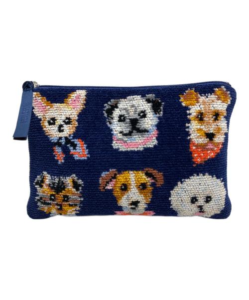 FEILER（フェイラー）FEILER (フェイラー) ラブラリードギーポーチ ネイビーの古着・服飾アイテム