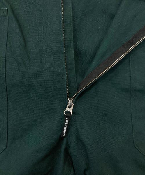 FIRST DOWN（ファーストダウン）FIRST DOWN (ファーストダウン) オーバーオール グリーン サイズ:Mediumの古着・服飾アイテム