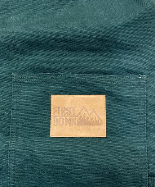 FIRST DOWN（ファーストダウン）FIRST DOWN (ファーストダウン) オーバーオール グリーン サイズ:Mediumの古着・服飾アイテム