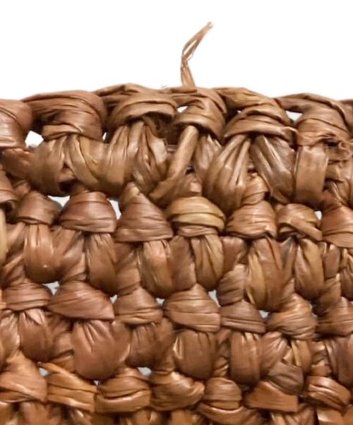 MAISON N.H PARIS（メゾン・エヌ・アッシュ・パリ）MAISON N.H PARIS (メゾン・エヌ・アッシュ・パリ) ラフィアカゴバッグ SUCRE BRUNの古着・服飾アイテム