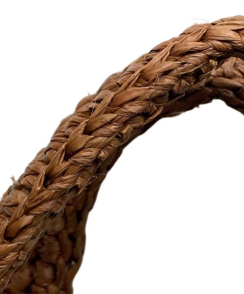 MAISON N.H PARIS（メゾン・エヌ・アッシュ・パリ）MAISON N.H PARIS (メゾン・エヌ・アッシュ・パリ) ラフィアカゴバッグ SUCRE BRUNの古着・服飾アイテム