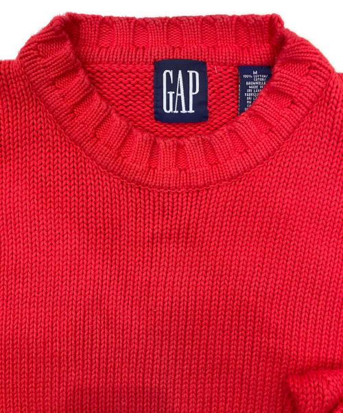 GAP（ギャップ）GAP (ギャップ) コットンニット レッド サイズ:Mの古着・服飾アイテム