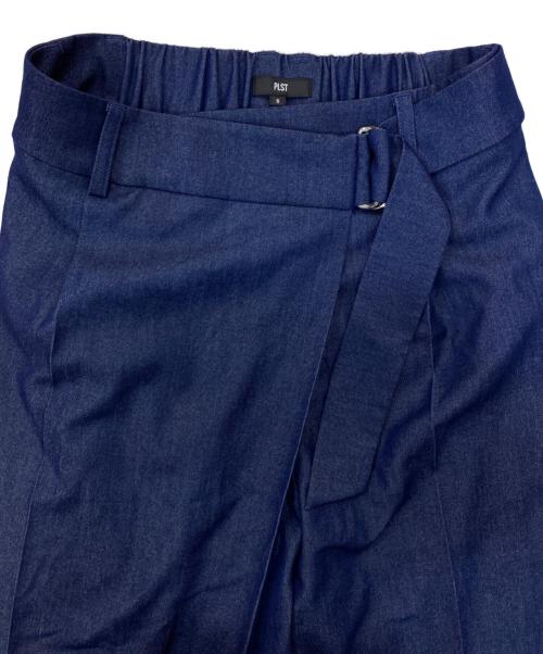 PLST（プラステ）PLST (プラステ) シャンブレーラップパンツ ネイビー サイズ:Sの古着・服飾アイテム