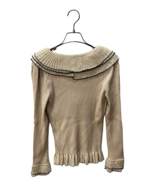 COTOO（コトゥー）COTOO (コトゥー) リブニット ベージュ サイズ:SIZE 40の古着・服飾アイテム
