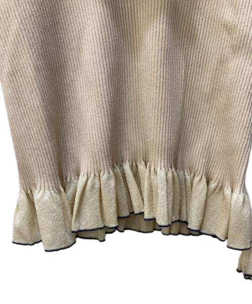 COTOO（コトゥー）COTOO (コトゥー) リブニット ベージュ サイズ:SIZE 40の古着・服飾アイテム