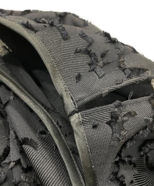 BALLSEY（ボールジィ）BALLSEY (ボールジィ) マーガレットカットジャカード ウエストギャザーブラウス ブラック サイズ:36の古着・服飾アイテム