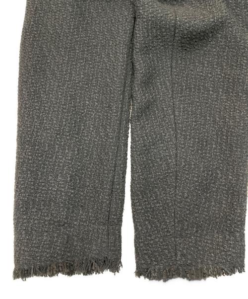 SHIPS any（シップスエニィ）SHIPS any (シップスエニィ) ツイード ノーカラー オーバー ジャケット ブラック サイズ:FREEの古着・服飾アイテム