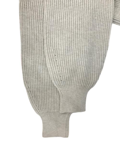 mystrade（マイストラーダ）mystrade (マイストラーダ) ベロアリボンオフショルニット ベージュ サイズ:38の古着・服飾アイテム