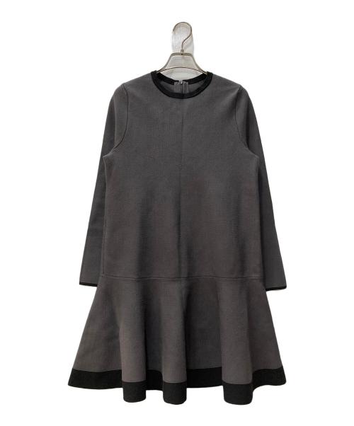 Apuweiser-riche（アプワイザーリッシェ）Apuweiser-riche (アプワイザーリッシェ) 配色ニットワンピース グレー サイズ:2の古着・服飾アイテム