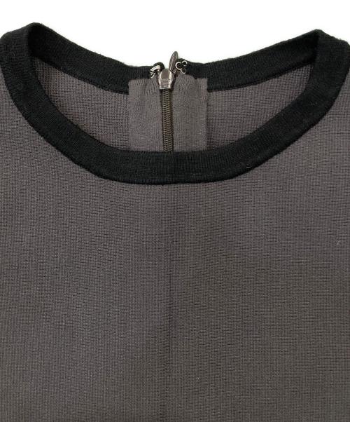 Apuweiser-riche（アプワイザーリッシェ）Apuweiser-riche (アプワイザーリッシェ) 配色ニットワンピース グレー サイズ:2の古着・服飾アイテム