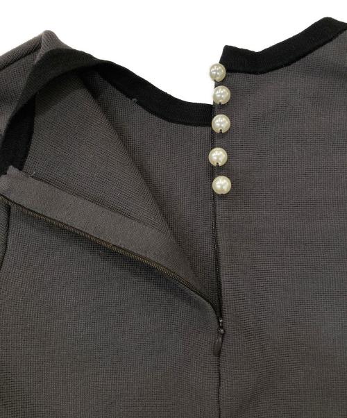 Apuweiser-riche（アプワイザーリッシェ）Apuweiser-riche (アプワイザーリッシェ) 配色ニットワンピース グレー サイズ:2の古着・服飾アイテム