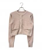 Apuweiser-richeアプワイザーリッシェ）の古着「コンパクトラメカーデトップス」｜ピンク