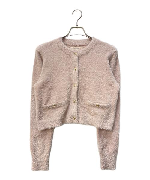 Apuweiser-riche（アプワイザーリッシェ）Apuweiser-riche (アプワイザーリッシェ) コンパクトラメカーデトップス ピンク サイズ:2の古着・服飾アイテム