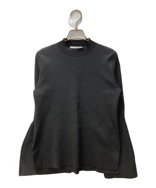 CADUNE（カデュネ）CADUNE (カデュネ) 袖フレアニット ブラック サイズ:38の古着・服飾アイテム
