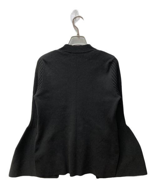 CADUNE（カデュネ）CADUNE (カデュネ) 袖フレアニット ブラック サイズ:38の古着・服飾アイテム