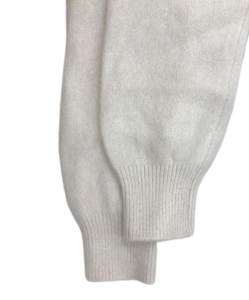 Rouge vif（ルージュヴィフ）Rouge vif (ルージュヴィフ) フォックスウールVネックラウンドヘムニットプルオーバー アイボリー サイズ:サイズ表記無しの古着・服飾アイテム