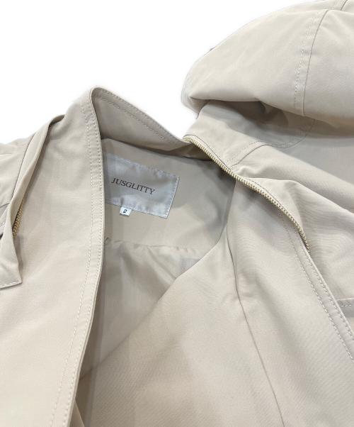 JUSGLITTY（ジャスグリッティー）JUSGLITTY (ジャスグリッティー) レディAライントレンチ ベージュ サイズ:2の古着・服飾アイテム