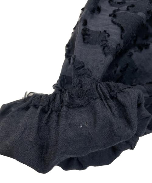 MORABITO（モラビト）MORABITO (モラビト) リネン混ブラウス ネイビー サイズ:38の古着・服飾アイテム