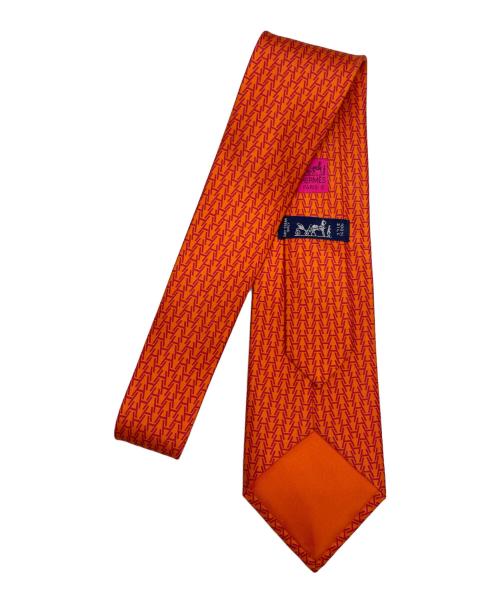 HERMES（エルメス）HERMES (エルメス) ネクタイ オレンジ サイズ:サイズ表記無しの古着・服飾アイテム