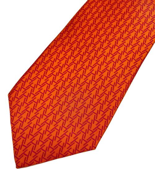 HERMES（エルメス）HERMES (エルメス) ネクタイ オレンジ サイズ:サイズ表記無しの古着・服飾アイテム