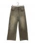 BELVET（BELVET）の古着「WASHED BUTTON-FLY FLARE DENIM」｜グレー