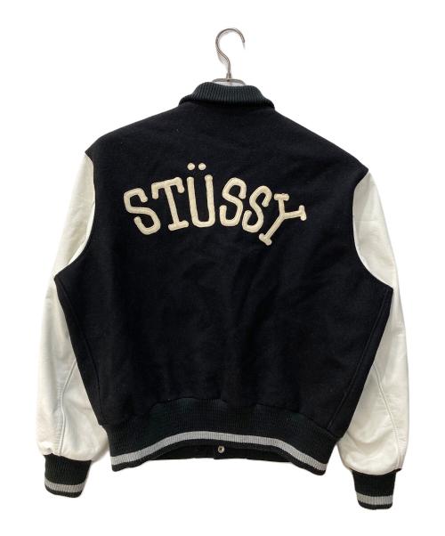 stussy（ステューシー）stussy (ステューシー) スタジャン ブラック サイズ:XLの古着・服飾アイテム