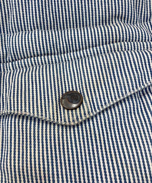 Pen Field（ペンフィールド）Pen Field (ペンフィールド) stussy (ステューシー) ダウンベスト ホワイト×ブルー サイズ:XLの古着・服飾アイテム