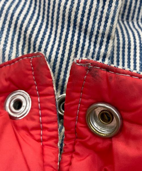 Pen Field（ペンフィールド）Pen Field (ペンフィールド) stussy (ステューシー) ダウンベスト ホワイト×ブルー サイズ:XLの古着・服飾アイテム