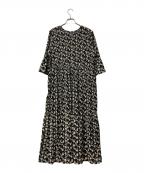 JOURNAL STANDARD relumeジャーナルスタンダード レリューム）の古着「マジョリカプリーツフラワーワンピース」｜ブラック