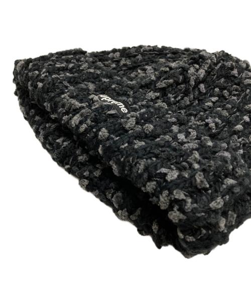 SUPREME（シュプリーム）SUPREME (シュプリーム) CHENILLE BEANIE グレー×ブラックの古着・服飾アイテム