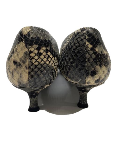 BALDAN（バルダン）BALDAN (バルダン) パイソン柄パンプス グレー サイズ:38の古着・服飾アイテム