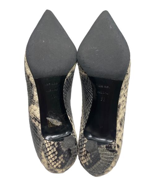 BALDAN（バルダン）BALDAN (バルダン) パイソン柄パンプス グレー サイズ:38の古着・服飾アイテム