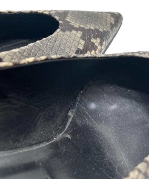 BALDAN（バルダン）BALDAN (バルダン) パイソン柄パンプス グレー サイズ:38の古着・服飾アイテム
