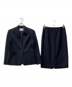 UNITED ARROWSユナイテッドアローズ）の古着「CLASS/TWD ノーカラージャケット タイトスカート」｜ネイビー