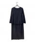 green label relaxing (グリーンレーベルリラクシング) パウドレ プリーツ ワンピース ネイビー サイズ:38 未使用品：5000円