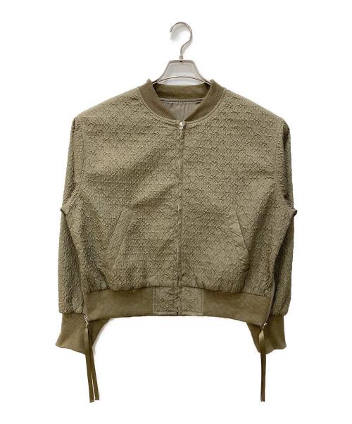 fredy emue（フレディエミュ）fredy emue (フレディエミュ) ふくれJQ MA-1ブルゾン オリーブ サイズ:38の古着・服飾アイテム