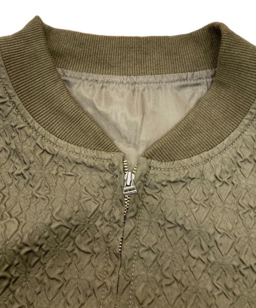 fredy emue（フレディエミュ）fredy emue (フレディエミュ) ふくれJQ MA-1ブルゾン オリーブ サイズ:38の古着・服飾アイテム