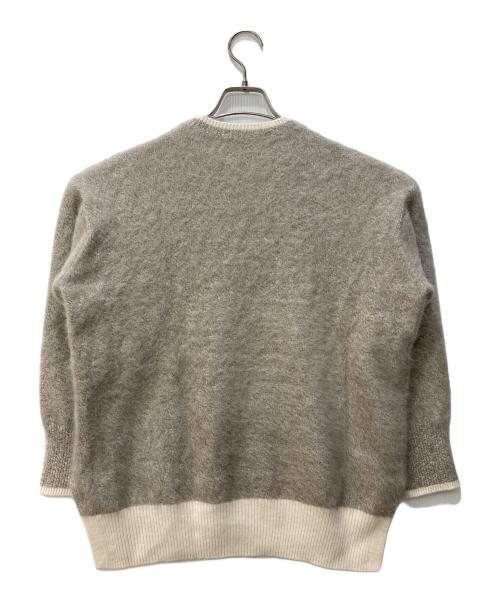 UNITED ARROWS（ユナイテッドアローズ）UNITED ARROWS (ユナイテッドアローズ) フォックス カシミヤ クルーネックニット グレー サイズ:サイズ表記無しの古着・服飾アイテム