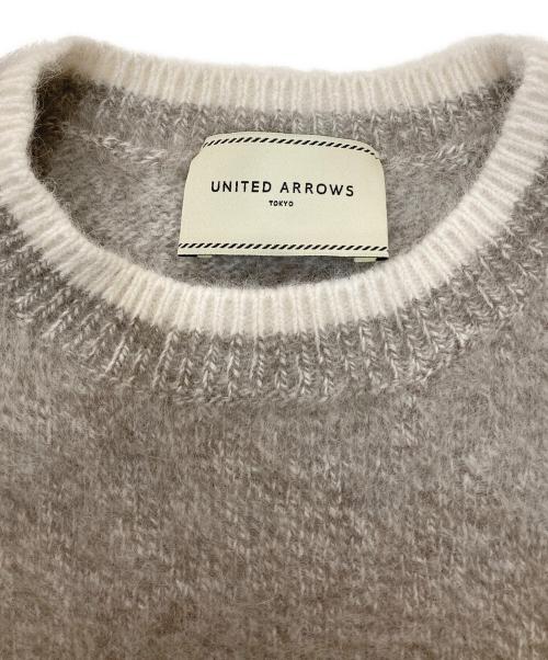 UNITED ARROWS（ユナイテッドアローズ）UNITED ARROWS (ユナイテッドアローズ) フォックス カシミヤ クルーネックニット グレー サイズ:サイズ表記無しの古着・服飾アイテム