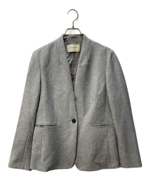 UNITED ARROWS（ユナイテッドアローズ）UNITED ARROWS (ユナイテッドアローズ) CLASS/TWD ノーカラージャケット タイトスカート グレー サイズ:SIZE 40の古着・服飾アイテム