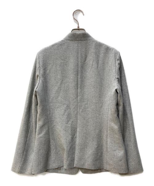 UNITED ARROWS（ユナイテッドアローズ）UNITED ARROWS (ユナイテッドアローズ) CLASS/TWD ノーカラージャケット タイトスカート グレー サイズ:SIZE 40の古着・服飾アイテム