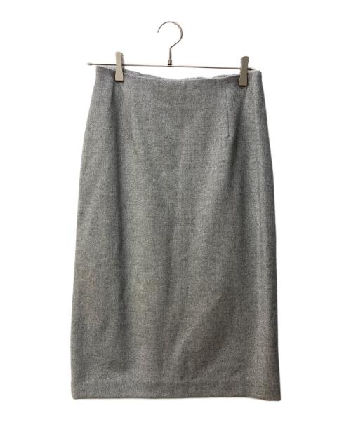 UNITED ARROWS（ユナイテッドアローズ）UNITED ARROWS (ユナイテッドアローズ) CLASS/TWD ノーカラージャケット タイトスカート グレー サイズ:SIZE 40の古着・服飾アイテム