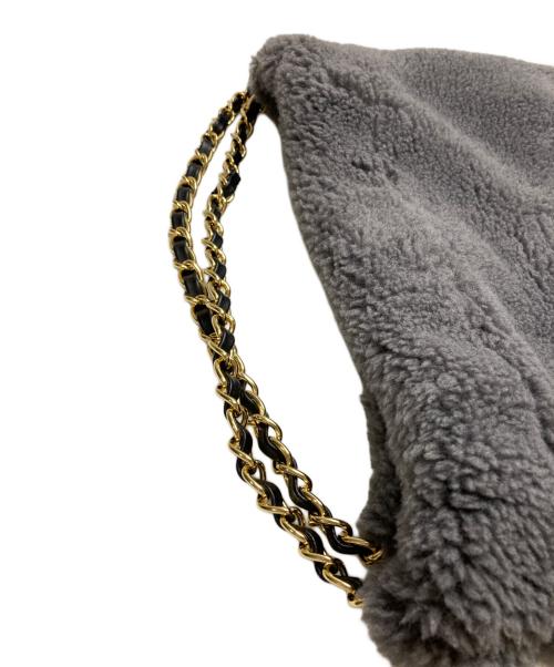 VIOLAd'ORO（ヴィオラドーロ）VIOLAd'ORO (ヴィオラドーロ) エコファーバッグ グレーの古着・服飾アイテム