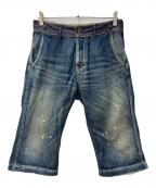 KAPITALキャピタル）の古着「デニムハーフパンツ」｜インディゴ