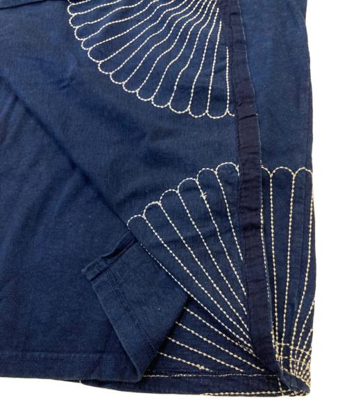 KAPITAL（キャピタル）KAPITAL (キャピタル) インディゴ染め刺繍ポロシャツ ネイビー サイズ:SIZE 2の古着・服飾アイテム