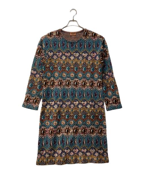 missoni（ミッソーニ）MISSONI (ミッソーニ) ニットワンピース グリーン サイズ:不明の古着・服飾アイテム