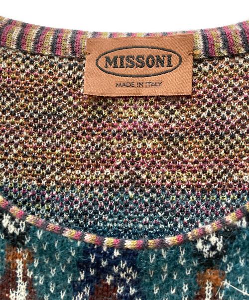 missoni（ミッソーニ）MISSONI (ミッソーニ) ニットワンピース グリーン サイズ:不明の古着・服飾アイテム
