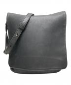 COACHコーチ）の古着「レザーショルダーバッグ」｜ブラック