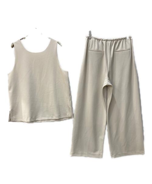 Mila Owen（ミラオーウェン）Mila Owen (ミラオーウェン) ジョーゼットジャージーSET アイボリーの古着・服飾アイテム