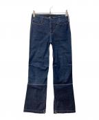 MARITHE+FRANCOIS GIRBAUDマリテフランソワジルボー）の古着「切替セルビッチデニムパンツ」｜インディゴ